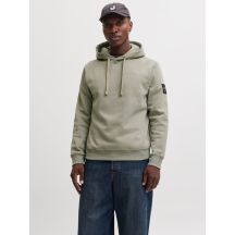 Jack&Jones męska bluza z kapturem JJCLEVELAND SWEAT HOOD SN 12298441 VETIVER