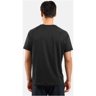 Koszulka z krótkim rękawem męska Odlo T-shirt crew neck s/s ESSENTIAL 365 czarna   XL