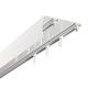 SZYNA SUFITOWA Z OSŁONĄ SZREOKI ROZSTAW MIĘDZY TORAMI 102 MM ŚLIZGI Z AGRAFKAMI 300 CM ALUMINIOWA BIAŁA PODWÓJNA KOWALSKI