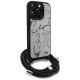 3. Etui Karl Lagerfeld Crossbody Grained Pattern & Logo do iPhone 16 Pro - szare