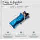 7. Wkładka do śpiwora Cocoon TravelSheet Silk, rhino/cornflower