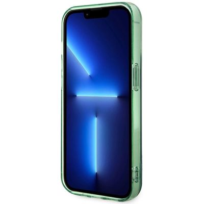 5. Etui BMW M Tricolor Stripes MagSafe na iPhone 15 Pro - zielone