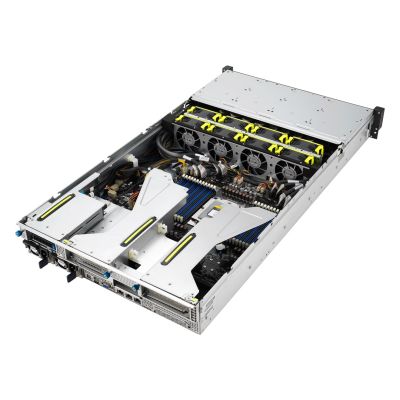 8. Platforma Asus Rack (2U) RS521A-E12-RS24U AMD Epyc 9005/9004 (16x NVMe/8x SATA HS, 2xM.2, 2x1Gbe, IPMI, 1+1 2000W)