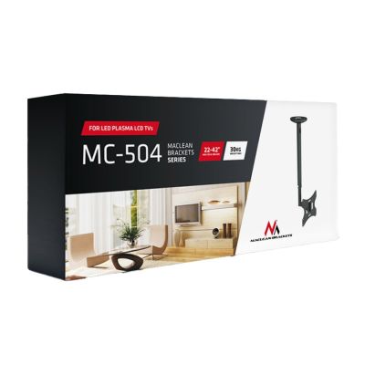12. Uchwyt sufitowy do telewizora Maclean MC-504B (Obrotowy, sufitowy, Uchylny; 23" - 42"; max. 30kg)