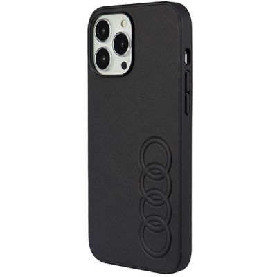 3. Etui Audi Synthetic Leather na iPhone 13 Pro Max - czarne