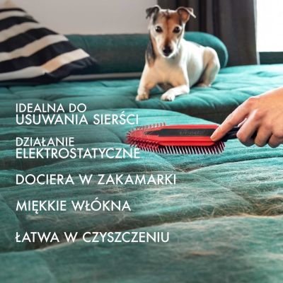 8. Szczotka elektrostatyczna do sierści i włosów Vileda PET PRO