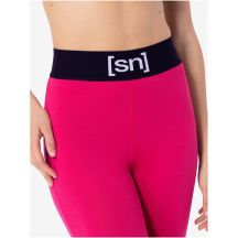 Legginsy termoaktywne damskie SUPER.NATURAL W Tundra 175 Tight różowe