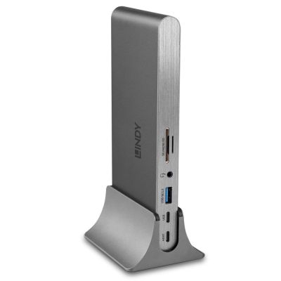 3. Lindy 43349 stacja dokująca Przewodowa USB 3.2 Gen 1 (3.1 Gen 1) Type-C Srebrny