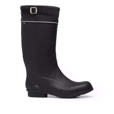 5. Wyprzedaż - Wysokie wodoodporne kozaki Viking Kunto Black Rubber Boot (1-49740-2)