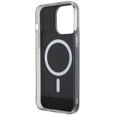 7. Etui Guess IML Iridescent MagSafe na iPhone 15 Pro - czarne