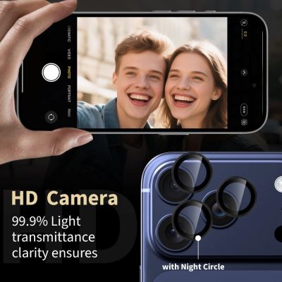 3. Osłona aparatu Tech-Protect Camring Fit+ na iPhone 14 Pro / Max / 15 Pro / Max / 16 Pro / Max / 17 Pro / Max - przezroczysta