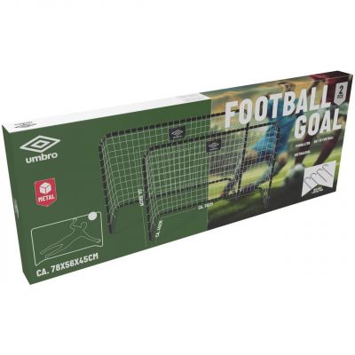 3. Bramka Umbro do piłki nożnej z siatką 2szt. 78x56x45 cm 268828