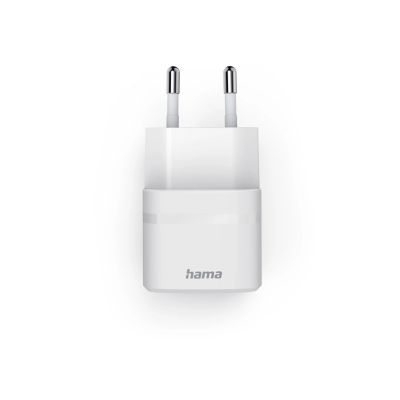 4. Hama 00201964 ładowarka do urządzeń przenośnych Smartfon, Tablet, Power bank, Zestaw słuchawkowy Biały Prąd przemienny Szybkie ładowanie Wewnętrzna