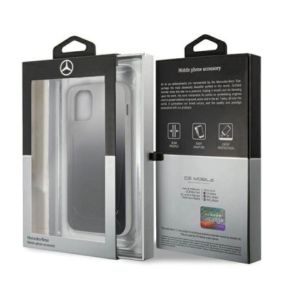 7. Etui Mercedes Transparent Line na iPhone 12 mini - czarne