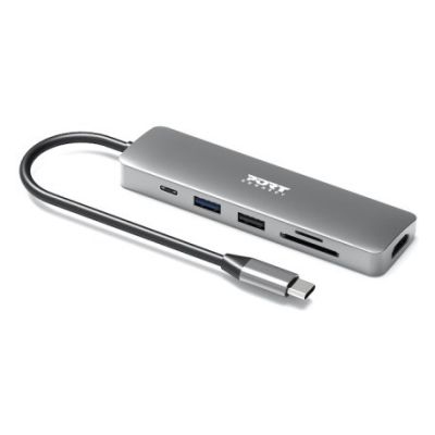3. Port Designs 900162 huby i koncentratory USB Type-C Srebrny