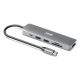 3. Port Designs 900162 huby i koncentratory USB Type-C Srebrny