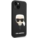 4. Etui Karl Lagerfeld Silicone Karl's Head MagSafe na iPhone 14 Plus - czarne