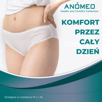 7. BIELIZNA JEDNORAZOWA DAMSKA ANOMEO (BAWEŁNIANA) L - 6SZT