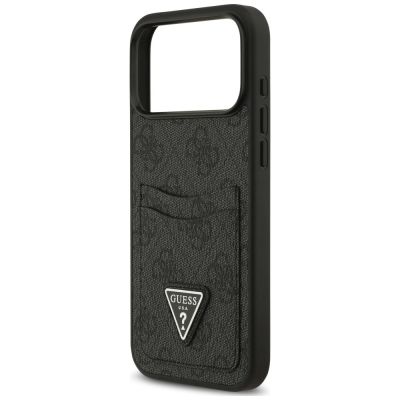 6. Etui Guess 4G nauble Card Triange na iPhone 18 Pro Max / 17 Pro Max - czarne