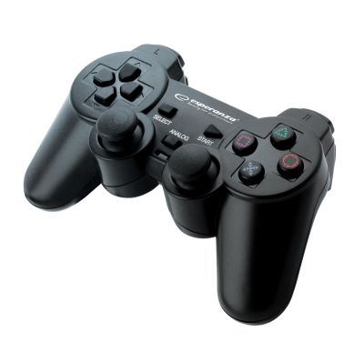 5. Gamepad Esperanza EG106 (PC, PS2, PS3; kolor czarny)