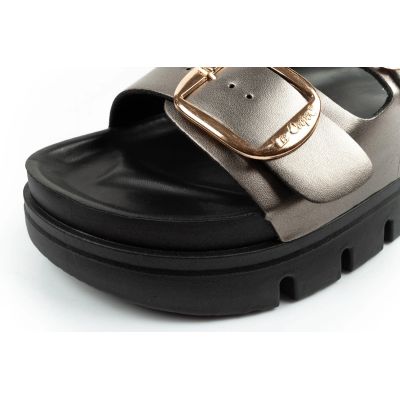 6. Lee Cooper buty laczki damskie klapki srebrne wygodne platforma modne