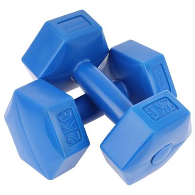 6. Zestaw hantli kompozytowych EB FIT 2x2kg niebieskie 1027029