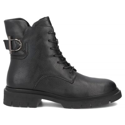 2. Skórzane botki damskie workery czarne Filippo DBT8018