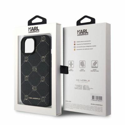 4. Etui Karl Lagerfeld Magsafe Karl Head na iPhone 15 - czarne