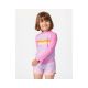 Lycra RIP CURL Rainbow Tide Ls Rash Vest-Girl różowy