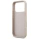7. Etui Guess Leather 4G Triangle Strass MagSafe na iPhone 18 Pro / 17 Pro - różowe