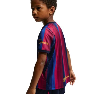 6. Komplet sportowy dla małych dzieci Nike FC Barcelona Stadium 2026 bordowo-granatowy II1625 683