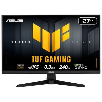 12. ASUS TUF Gaming VG279QM5A monitor komputerowy 68,6 cm (27") 1920 x 1080 px Full HD LCD Czarny