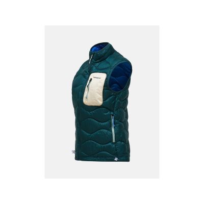 3. Kamizelka damska PEAK PERFORMANCE W Helium Utility Down Vest kolor zielony