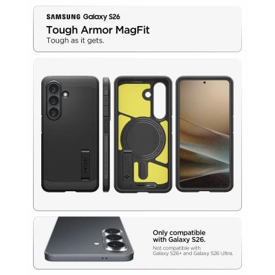 7. Etui Spigen Tough Armor Mag MagSafe na Samsung Galaxy S26 - czarne