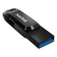 9. Pendrive SanDisk Ultra Dual GO SDDDC3-128G-G46 (128GB; USB 3.0, USB-C; kolor czarny)
