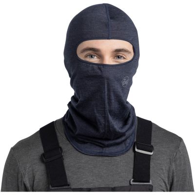 Kominiarka BUFF MERINO LIGHTWEIGHT BALACLAVA SOLID NIGHT BLUE   one size