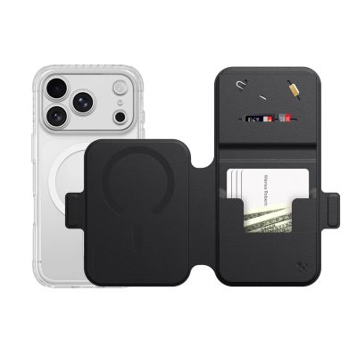12. Etui AMAZINGTHING Titan Pro Lens Flip Set na iPhone 18 Pro Max z portfelem kompatybilne z MagSafe - czarne