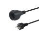 Equip 112183 kabel zasilające Czarny 10 m CEE7/7 CEE7/3