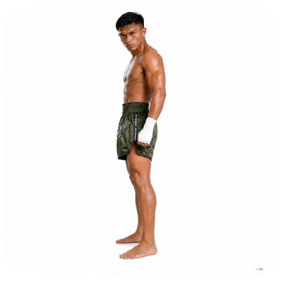 3. Spodenki tajskie męskie ARMY GREEN V2 COMBATWEAR | DBX Bushido