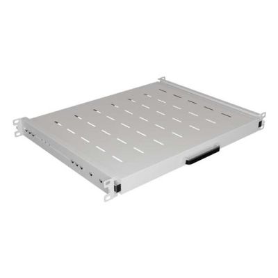 5. LANBERG WYSUWANA PÓŁKA DO SZAF RACK 19" 350MM SZARA (1U/445X350MM UDŹWIG DO 35KG, MONTAŻ 4PUNKTOWY)
