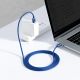 10. Kabel Baseus CAJY000703 USB-C - USB-C PD 100W 480Mb/s 2m - niebieski