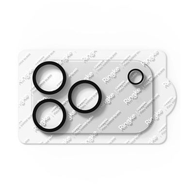 4. Szkło hartowane na wyspe aparatu Ringke Camera Full Cover 2-Pack na iPhone 18 Pro - czarne
