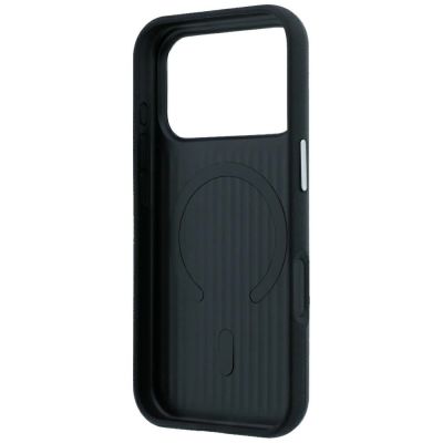 7. Etui Mercedes Leather Semi Wrap Iconic Line MagSafe do iPhone 18 Pro Max / 17 Pro Max - czarne