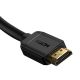 5. Baseus kabel przewód HDMI 2.0 4K 60 Hz 3D HDR 18 Gbps 1 m czarny (CAKGQ-A01)