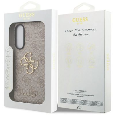 8. Etui Guess Big 4G Logo Classic Logo na Samsung Galaxy S25 Edge - różowe