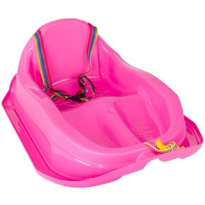 6. SANKI PLASTIKOWE MINI BOBEK RÓŻOWE