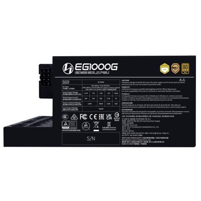 9. Zasilacz Lian Li 1000W EDGE GOLD 1000 80 PLUS Gold, PCIe 5.1, ATX 3.1, Czarny, USB-Hub