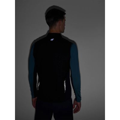 10. Bezrękawnik do biegania PRIMALOFT męski 4F 4FWAW24TVJAM137-22S