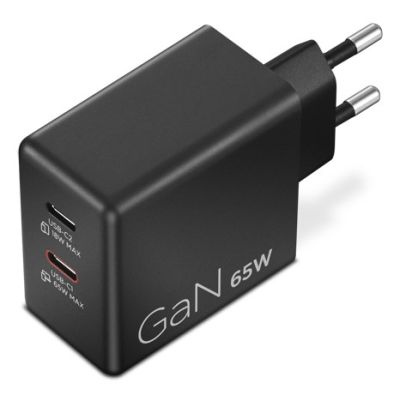 5. Ładowarka sieciowa Lenovo G0A6065BEU GaN 2x USB-C 65W czarna