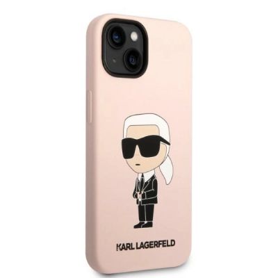 4. Etui Karl Lagerfeld Silicone Ikonik na iPhone 13 / 14 - różowe